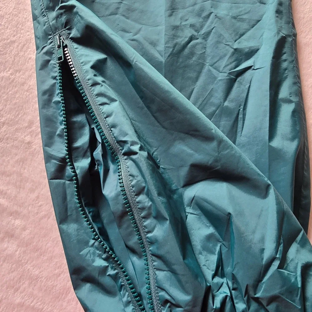 LL Bean Stowaway Rainwear Gore-Tex Pants Mens XL Green Nylon Waterproof RainGear